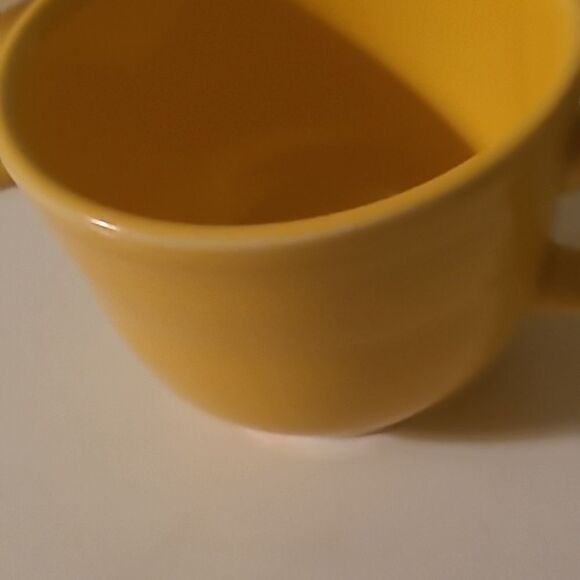 - Fiestaware Yellow Cup and Saucer Set - Picture 7 of 9